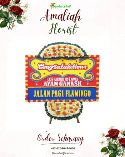 Bunga Papan Congratulation di Tanggikiki